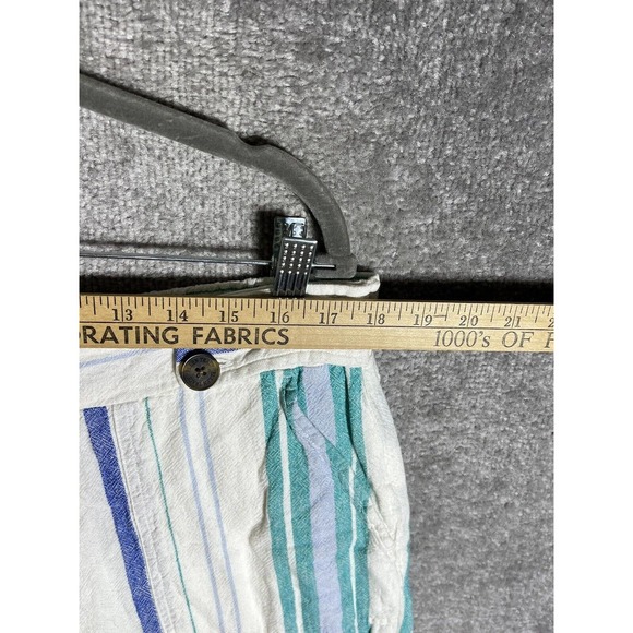 Ellen Tracy Linen Rayon Striped Pull On Pants Womens Size XL Pockets - Picture 13 of 16